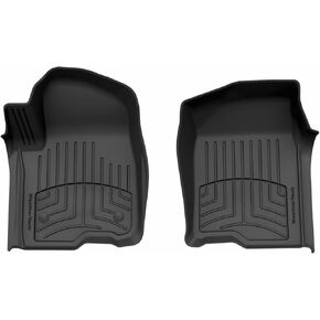 سجادات أرضية WeatherTech FloorLiner HP Custom Fit لسيارة GMC Sierra 1500، Silverado 1500-1st Row (4414361IM)، أسود in Kuwait
