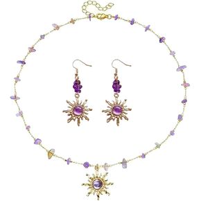 QCWN Dainty Gold Bow Ribbon Knot Jewelry Set with Stud Earrings Choker Necklace Bracelet for Women Rapunzel accessories Jewelry Aesthetic Gifts in Kuwait