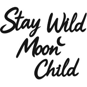 Slickss Stay Wild—Enchanting Moon Wall Sculpture Whimsical Wall Metal Decor for Bohemian Spaces, Hippie Decor & Fairycore Art in Kuwait