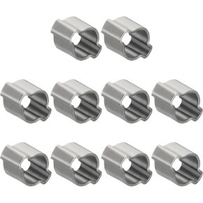 25Pcs Stainless Steel Double Ear Hose Clamps, Adjustable 24-28mm Heavy Duty O Clip Crimp Rings, Two Ears Cinch Rings Crimp Pinch Fitting for Automotive, Tubing, Fuel in Kuwait