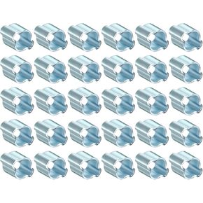 10Pcs Galvanized Steel Double Ear Hose Clamps, Adjustable 16.2-20mm Heavy Duty O Clip Crimp Rings, Zinc-Plated Two Ears Cinch Rings Crimp Pinch Fitting for Automotive, Tubing, Fuel in Kuwait