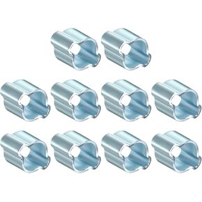 10Pcs Galvanized Steel Double Ear Hose Clamps, Adjustable 16.2-20mm Heavy Duty O Clip Crimp Rings, Zinc-Plated Two Ears Cinch Rings Crimp Pinch Fitting for Automotive, Tubing, Fuel in Kuwait