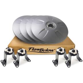 Durable and Quick-Release Wheel Cover Kit (Set of 4) – Aerodynamic Fuel-Saving Wheel Covers for Tractor – Fits 22.5″ Wheels - Gray in Kuwait