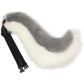 Faux Fur Wolf Tail Animal Big Tail Halloween Cosplay Costume Party Furry Tail in Saudi Arabia