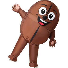 GOOSH Inflatables Costume for Adults Coffee beans Costume Men Women Funny Blow up Halloween Costume for Halloween Fancy Dress Party Cosplay in Kuwait