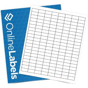 1 x 0.5 Extra Strength Barcode Labels - Pack of 16,000 Labels, 100 Sheets - Inkjet or Laser Printer - Online Labels in Saudi Arabia