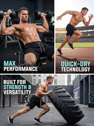 Men's Athletic Sports Shorts, Drawstring Workout Shorts for Gym, Solid Color Running Training Shorts in Saudi Arabia