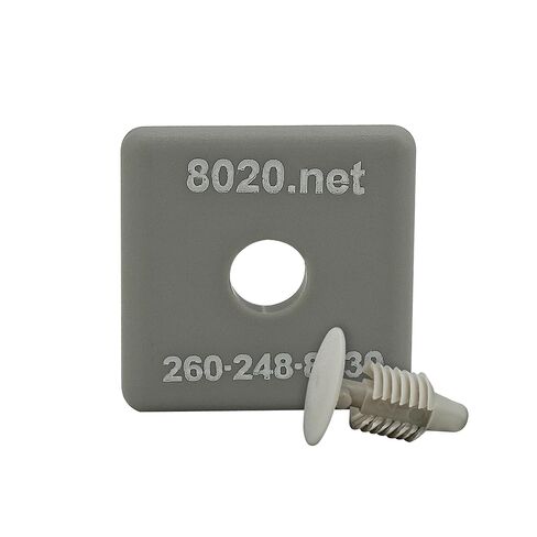 8020، 2015-Plain، 10 سلسلة، 1 بوصة × 1 بوصة أغطية نهاية مربعة من البلاستيك الأسود لملحقات فتحة T من الألومنيوم 80/20 (25 حزمة) in Kuwait