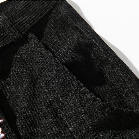 GURUNVANI Mens Corduroy Pants Loose Drawstring Sweatpants Vintage Cargo Pant in Saudi Arabia