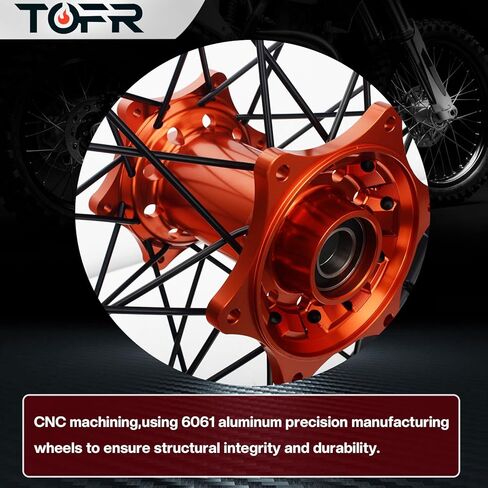 TOFR 21"+18" Spoked Front Rear Wheels Rims for TC125 TC250 FC250 FC350 FC450 SX XC SX-F XC-F 125-450 2023 in Saudi Arabia