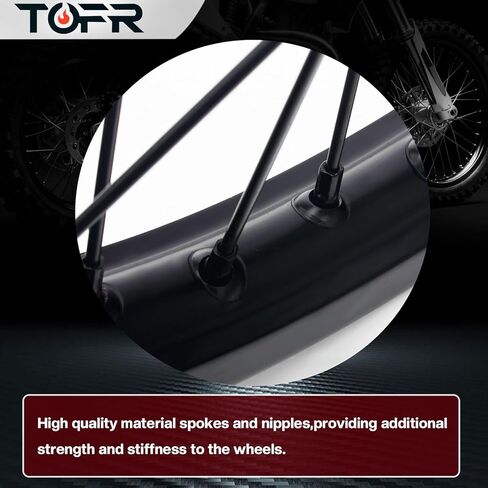 TOFR 21"+18" Spoked Front Rear Wheels Rims for TC125 TC250 FC250 FC350 FC450 SX XC SX-F XC-F 125-450 2023 in Saudi Arabia