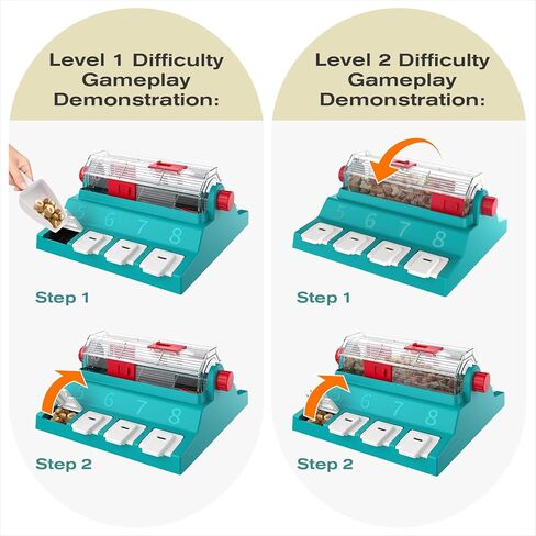 KADTC مستويين من التحدي، حجم كبير جدًا، لعبة تغذية لغز الكلب المتدحرج التي يتم تنشيطها بمخالب، الولايات المتحدة الأمريكية. العلامة التجارية والتصميم، ألغاز علاج الكلاب العدوانية، لعبة التحفيز الذهني للطعام البطيء in Kuwait