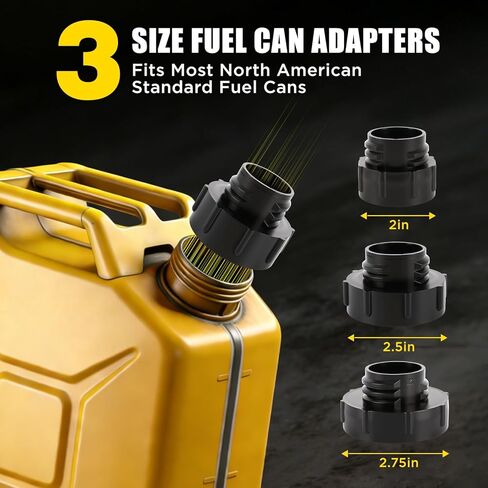 مضخة نقل وقود لاسلكية مع خرطوم مرن، تعمل بالبطارية، متوافقة مع بطاريات DeWalt 20V وMilwaukee 18V، توقف تلقائي، تدفق عالي 3.2GPM، محولات 3 أحجام، ضخ وقود محمول in Kuwait