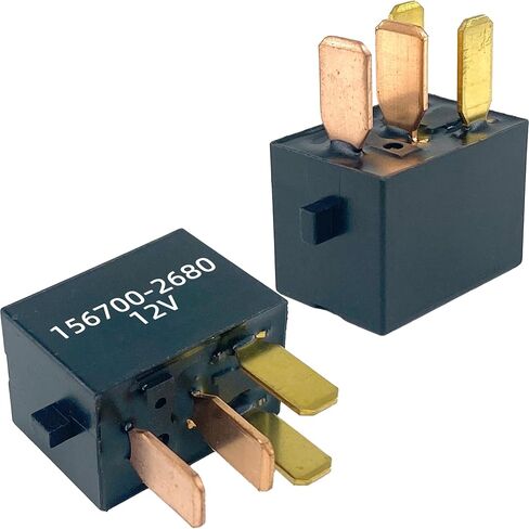 156700-2680 12V Relay (4-Pack) 20A 4-Pin SPST Micro Automotive Relay Compatible with Toyota Lexus Camry Corolla RAV4 for A/C Clutch Fuel Pump Horn Repair in Saudi Arabia