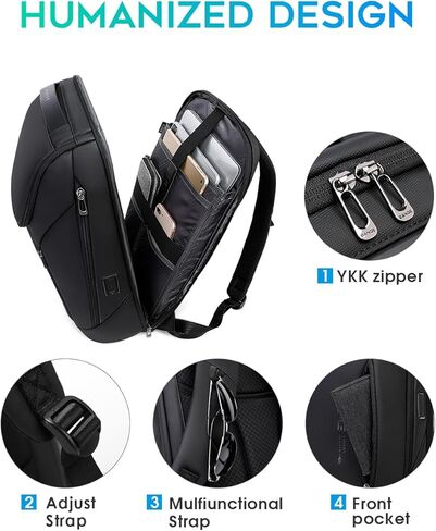 FUTURE AESTHETIC Business Smart Backpack Waterproof fit 15.6 Inch Laptop Backpack with USB Charging Port,Travel Backpack in Saudi Arabia