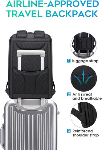 FUTURE AESTHETIC Business Smart Backpack Waterproof fit 15.6 Inch Laptop Backpack with USB Charging Port,Travel Backpack in Saudi Arabia