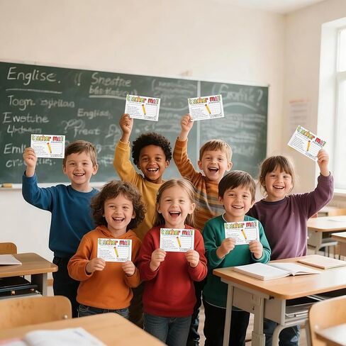 52 قطعة من الملاحظات البريدية السعيدة للمعلم للآباء، وبطاقات حوافز السلوك الإيجابي للفصل الدراسي، وملاحظات المكافآت التحفيزية لمعلمي مرحلة ما قبل المدرسة ورياض الأطفال الابتدائية in Kuwait