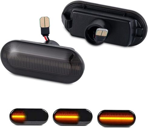 Led Sequential Side Marker Turn Signal Light VW Jetta MK4 Golf4 GTI R32 Passat B5 Lupo Polo Sharan Vento Fox Amarok T5 Replacement for Ford Fiesta Focus Fusion in Kuwait