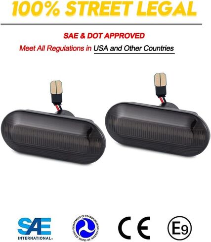 Led Sequential Side Marker Turn Signal Light VW Jetta MK4 Golf4 GTI R32 Passat B5 Lupo Polo Sharan Vento Fox Amarok T5 Replacement for Ford Fiesta Focus Fusion in Kuwait