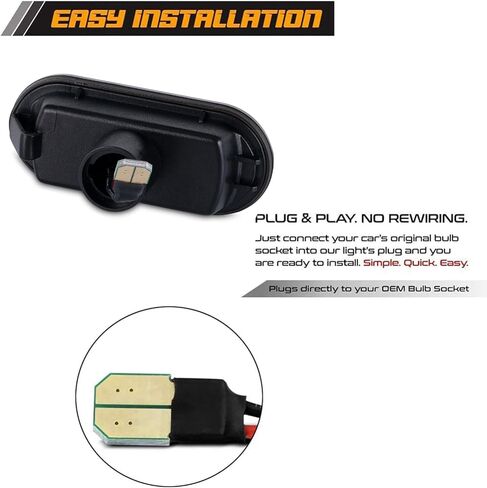 Led Sequential Side Marker Turn Signal Light VW Jetta MK4 Golf4 GTI R32 Passat B5 Lupo Polo Sharan Vento Fox Amarok T5 Replacement for Ford Fiesta Focus Fusion in Kuwait