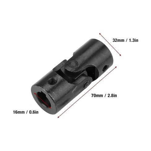 Rotatable Universal Joint Shaft Coupler 16mm to 32mm, Metal Motor Connector for Automotive Universal Joints, Shaft Joint Adapter in Saudi Arabia