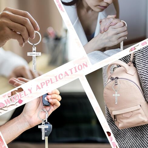 30 قطعة سلسلة المفاتيح المسيحية الإسبانية مجموعة السائبة المسيحية الصليب المفاتيح الكتاب المقدس الآية المفاتيح الفولاذ المقاوم للصدأ الهدايا الملهمة الدينية الهدايا الدينية الكاثوليكية عيد الفصح الكنيسة الموظف المفضلة in Kuwait