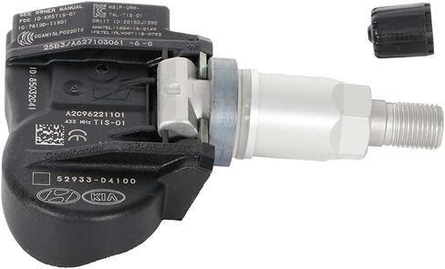 SCITOO 1 قطعة مستشعر تساوي ضغط الإطارات GM 433MHz مستشعر ضغط الإطارات مناسب لشركة Hyundai Elantra 2015-2019، لشركة Hyundai Ioniq 2017-2019، لشركة Hyundai Santa Fe 2018-2019 يستبدل 52933D4100 in Saudi Arabia