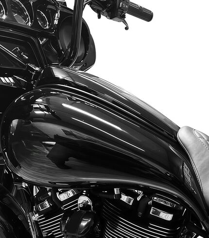 أغطية خزانات ممتدة، أغطية وقود جالون سوداء لامعة ممتدة متوافقة مع موديلات Harley Touring Street Glide، Road Glide FLH 2009-2023 in Kuwait