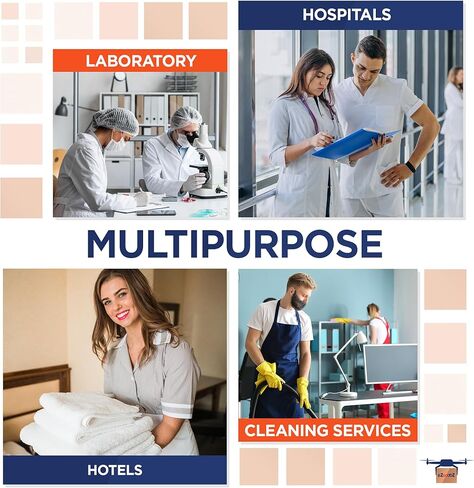 EZGOODZ Polypropylene Lab Coats 44" Multi-Colored in Saudi Arabia