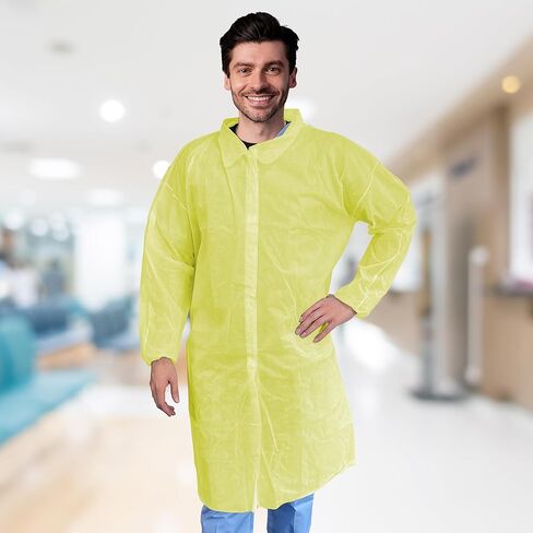 EZGOODZ Polypropylene Lab Coats 44" Multi-Colored in Saudi Arabia
