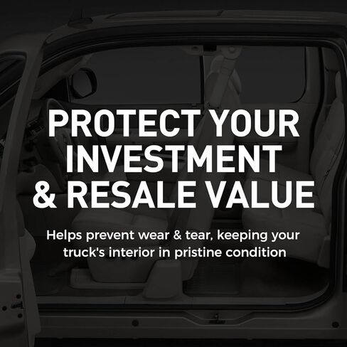 حصيرة أرضية الشاحنة مناسبة خصيصًا لسيارة Chevy Silverdao لـ GMC Sierra Extended Cab 1500 2000 2001 2002 2003 2004 2005 - ملحقات TPE للحماية من جميع الأحوال الجوية in Kuwait