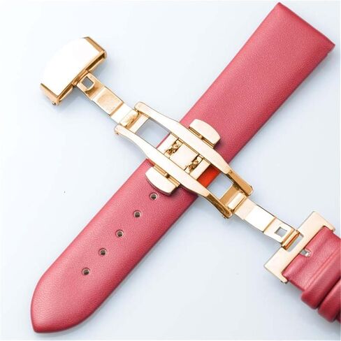 Genuine Leather Watchband 10 12 14 16 18 20 22mm Watch Strap For Men Women Business in Saudi Arabia
