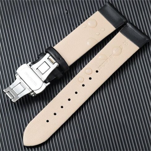 Genuine Leather Watchband 10 12 14 16 18 20 22mm Watch Strap For Men Women Business in Saudi Arabia
