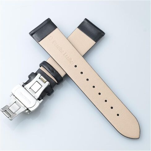 Genuine Leather Watchband 10 12 14 16 18 20 22mm Watch Strap For Men Women Business in Saudi Arabia