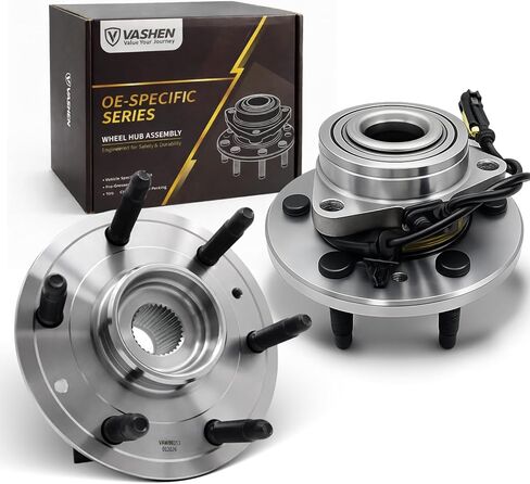 زوج 515160 مجموعة محور العجلة الأمامية، مناسب لسيارة Chevy Silverado 1500 4WD 2014-2018، Suburban Tahoe 2015-2020، لـ GMC Sierra 1500، Yukon XL، لـ Cadillac Escalade XTS، 6 العروات مع ABS in Kuwait