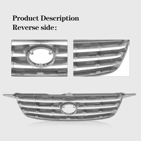 Perfit Liner New Front Gray Grille Grill Compatible With 2003-2004 TOYOTA Corolla TO1200244 5310002020 in Saudi Arabia