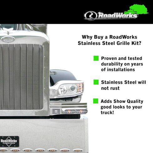 RoadWorks | Stainless Steel Grille Bar Kit with 11 Grille Bars for 388/389 | 35160-11 in Saudi Arabia