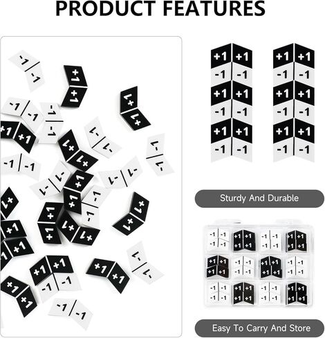 SIXPOINTS 60 Pieces MTG Counters Tokens Buff +1/+0 Life Counter Token & Box Set Compatible with Magic The Gathering Creature Stats or Loyalty, TCG, Card Games Accessories in Kuwait