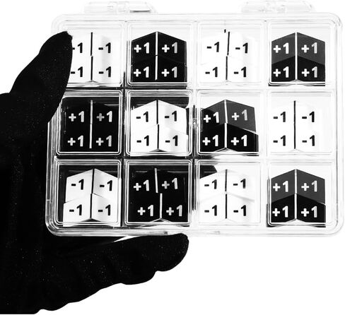 SIXPOINTS 60 Pieces MTG Counters Tokens Buff +1/+0 Life Counter Token & Box Set Compatible with Magic The Gathering Creature Stats or Loyalty, TCG, Card Games Accessories in Kuwait