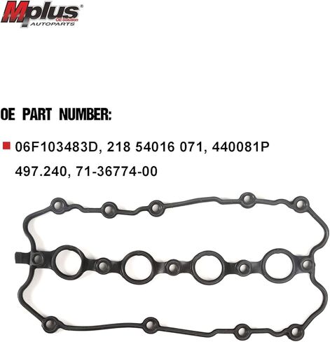 MPLUS 06F103483D مجموعة حشيات غطاء صمام المحرك استبدال 06-07 لأودي A3 / 05-08 لأودي A4 / 08-09 لأودي TT / 06-07 لفولكس واجن باسات GTI لجيتا 2.0L in Saudi Arabia