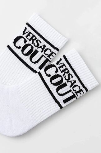 جوارب VERSACE JEANS COUTURE باللون الأبيض - أساسيات فاخرة in Saudi Arabia
