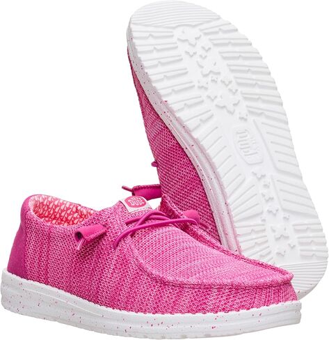 HEYDUDE Wendy Stretch Sox Fuchsia Pink Size 9, Women’s Shoes, Slip-on Loafers, Comfortable & Light-Weight in Saudi Arabia