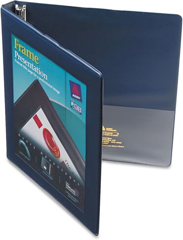 Avery Framed View Heavy-Duty Binders, 3 Rings, 0.5" Capacity, 11 X 8.5, Navy Blue in Saudi Arabia