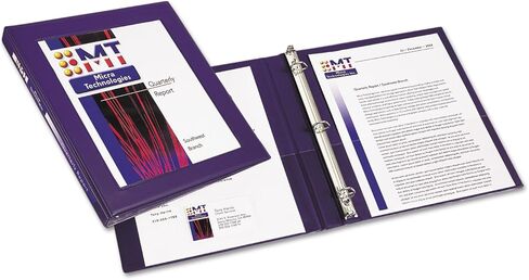 Avery Framed View Heavy-Duty Binders, 3 Rings, 0.5" Capacity, 11 X 8.5, Navy Blue in Saudi Arabia