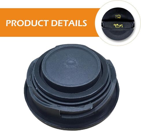Fuel Tank Cap for Cars – 06K103485A Sealed Integrated Engine Oil Tank Cap, Quick Replacement Auto Parts for VW Audi, Wear-resistant & Portable Tool (Black) in Saudi Arabia