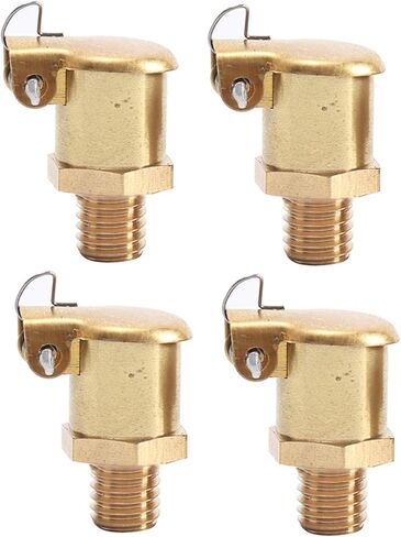4 Pcs Copper Spring Grease Oil Cup Cap, Copper L Shape Oil Container Cup Oiler Lathe Machine Power Accessories (M6*1) in Saudi Arabia