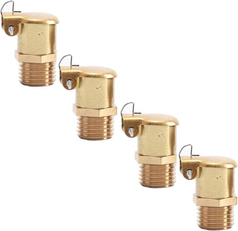 4 Pcs Copper Spring Grease Oil Cup Cap, Copper L Shape Oil Container Cup Oiler Lathe Machine Power Accessories (M6*1) in Saudi Arabia