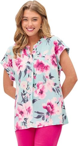 بلوزة ليزي نسائية من Dear Scarlett بأكمام قصيرة ومريحة in Kuwait