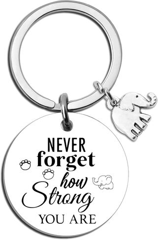 Inspirational Elephant Keychain Elephant Gifts for Women Meaningful Uplifting Gifts for Women Friends Coworkers Strong Womens Gift for Birthday Christmas Graduation Elephants Keyring Jewelry in Saudi Arabia