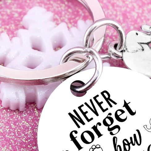 Inspirational Elephant Keychain Elephant Gifts for Women Meaningful Uplifting Gifts for Women Friends Coworkers Strong Womens Gift for Birthday Christmas Graduation Elephants Keyring Jewelry in Saudi Arabia